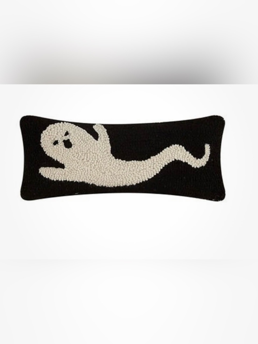 PEKING HANDICRAFTS NWT ghost wool look mini lumbar pillow -5x12